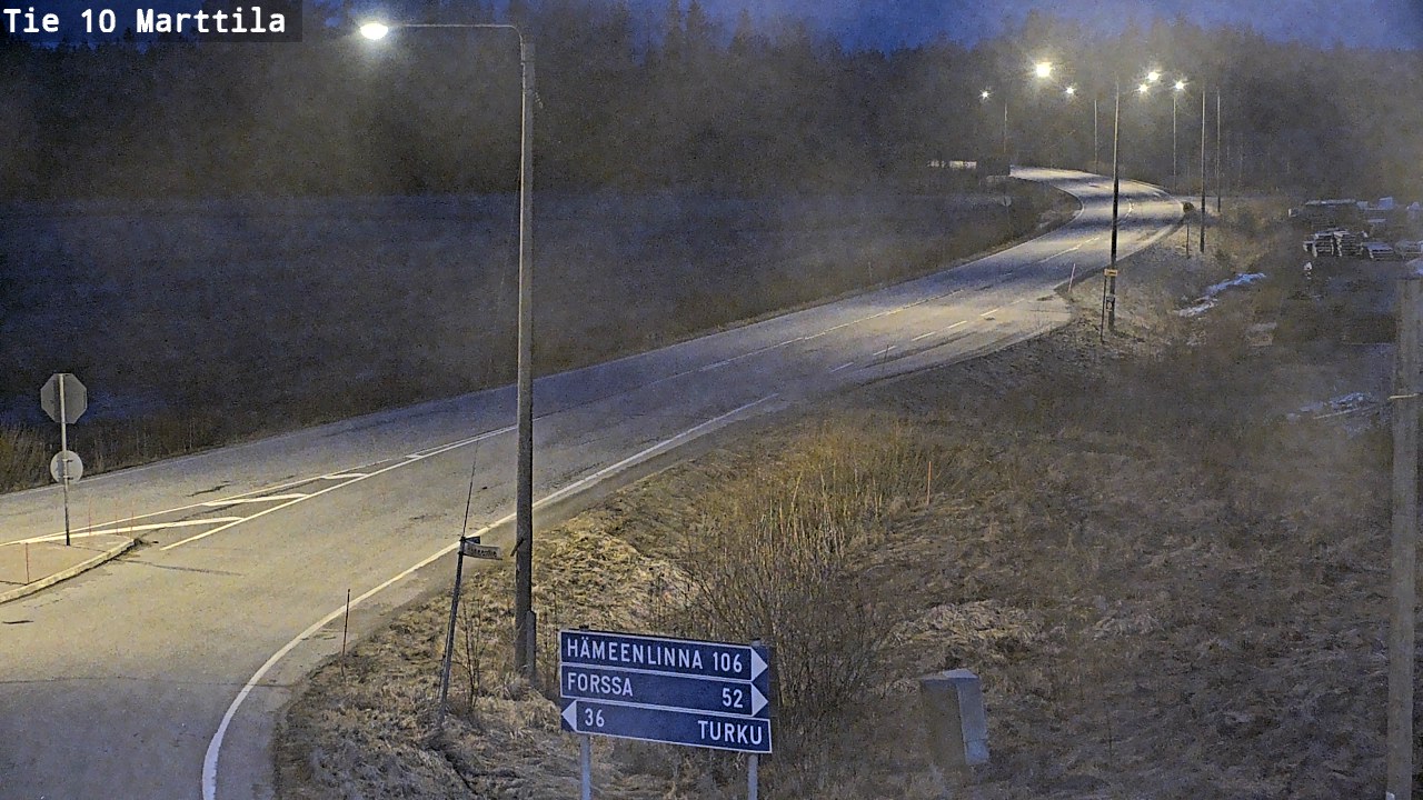 Weather Camera Image Road 10 Marttila, Marttila, Varsinais-Suomi