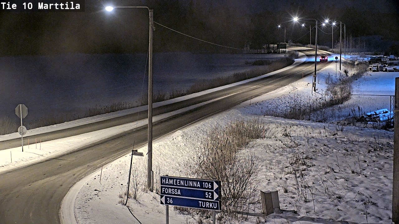 Weather Camera Image Väg 10 S:t Mårtens, Marttila, Varsinais-Suomi