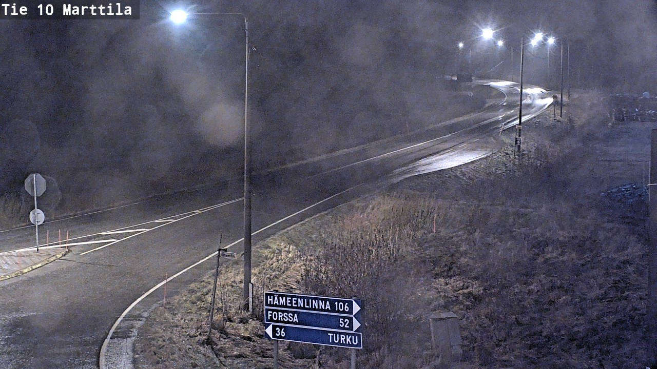 Weather Camera Image Väg 10 S:t Mårtens, Marttila, Varsinais-Suomi