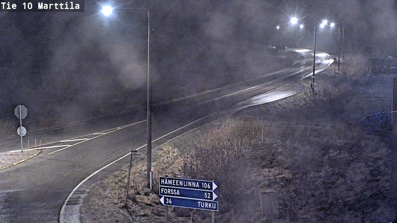 Weather Camera Image Väg 10 S:t Mårtens, Marttila, Varsinais-Suomi