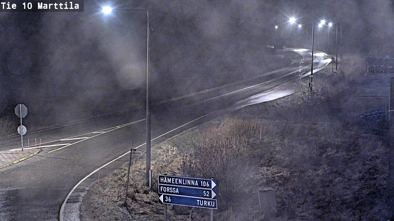 Weather Camera Image Väg 10 S:t Mårtens, Marttila, Varsinais-Suomi