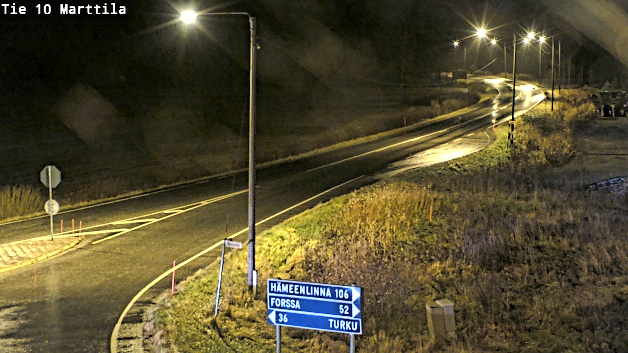Weather Camera Image Väg 10 S:t Mårtens, Marttila, Varsinais-Suomi