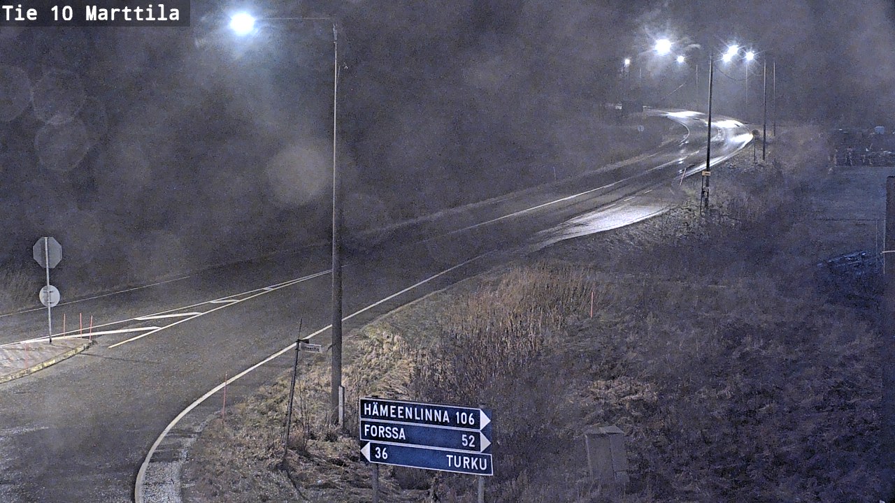 Weather Camera Image Väg 10 S:t Mårtens, Marttila, Varsinais-Suomi
