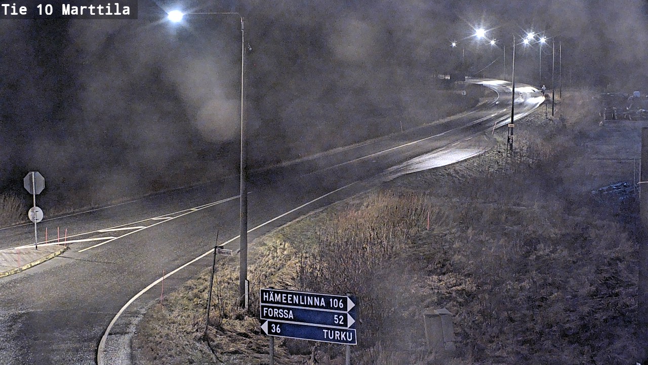 Weather Camera Image Väg 10 S:t Mårtens, Marttila, Varsinais-Suomi