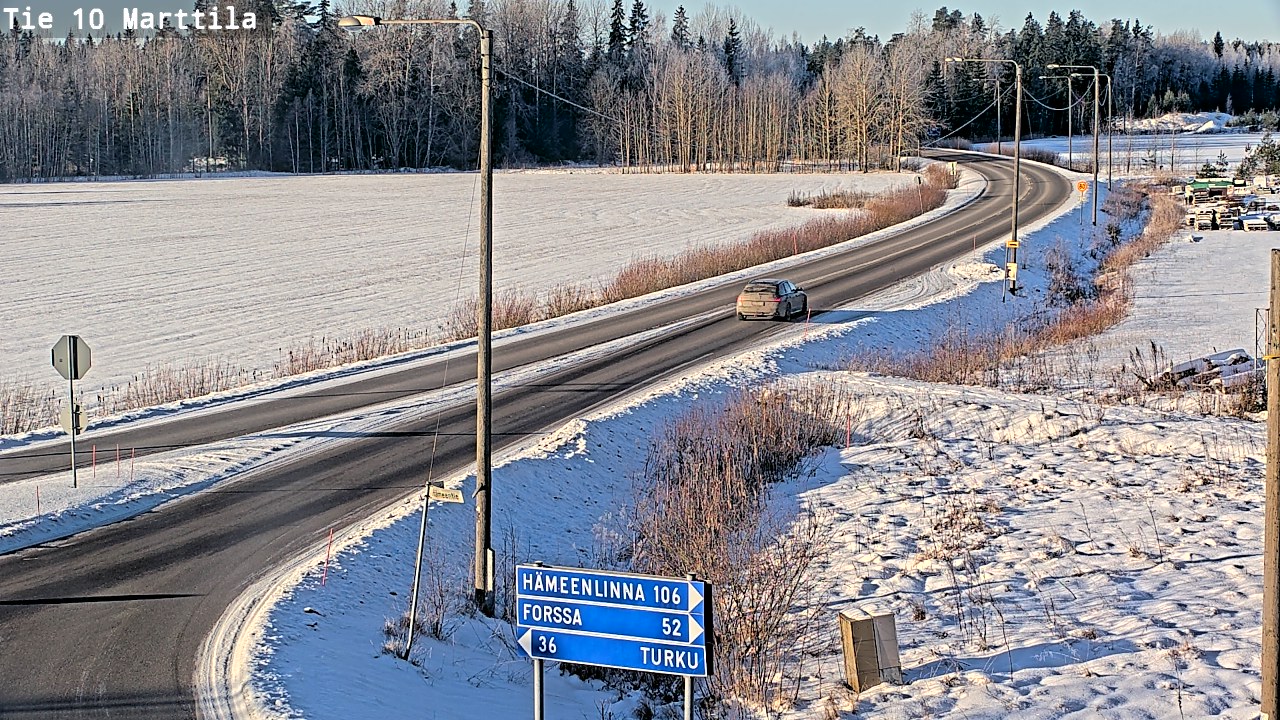 Weather Camera Image Road 10 Marttila, Marttila, Varsinais-Suomi