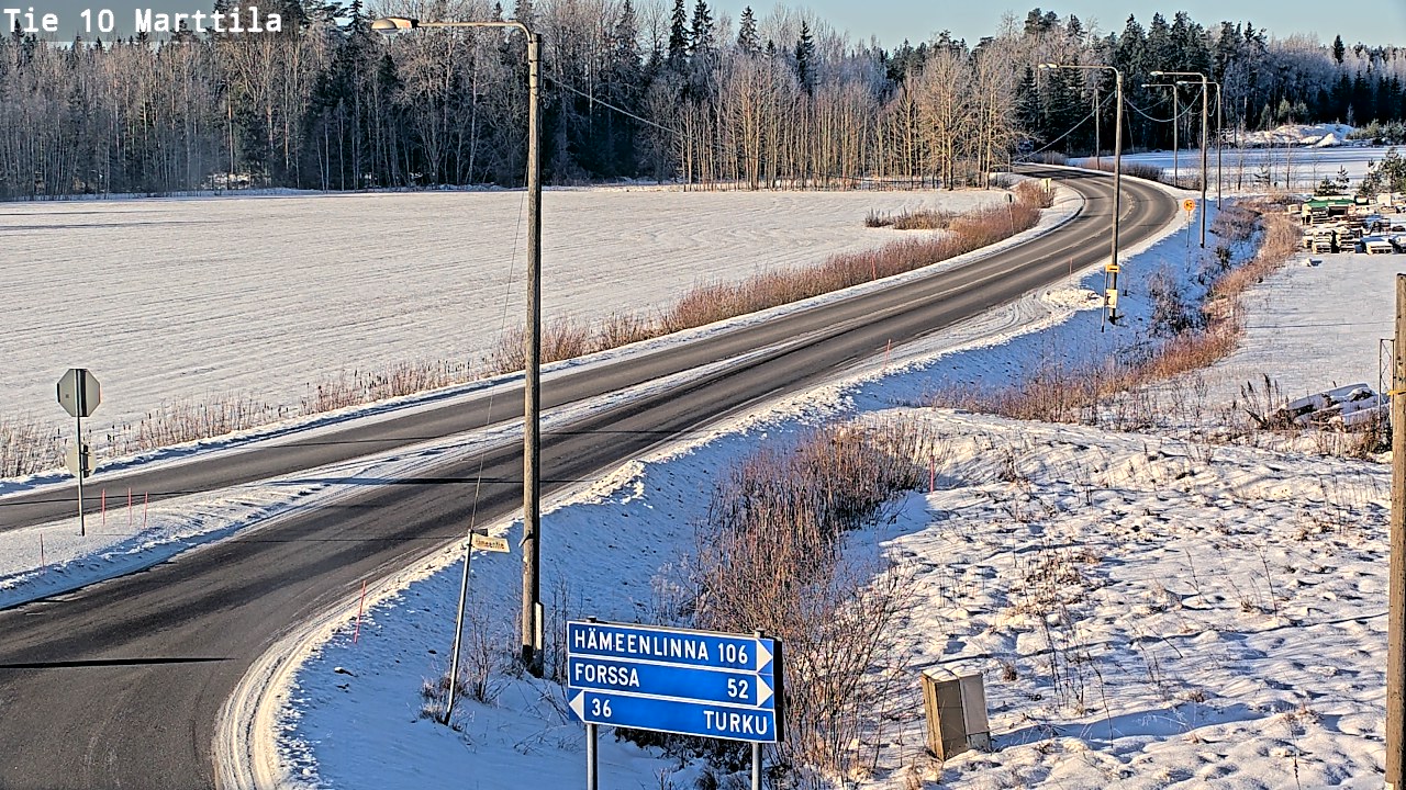 Weather Camera Image Road 10 Marttila, Marttila, Varsinais-Suomi