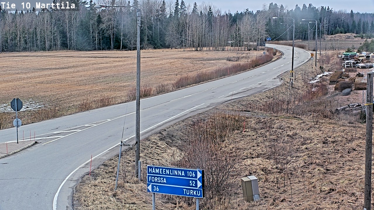 Weather Camera Image Road 10 Marttila, Marttila, Varsinais-Suomi