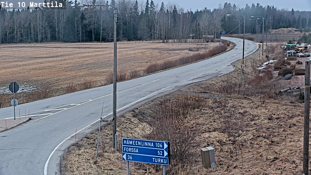 Weather Camera Image Road 10 Marttila, Marttila, Varsinais-Suomi