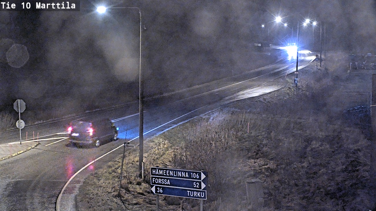 Weather Camera Image Väg 10 S:t Mårtens, Marttila, Varsinais-Suomi