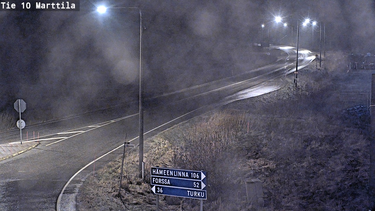 Weather Camera Image Väg 10 S:t Mårtens, Marttila, Varsinais-Suomi