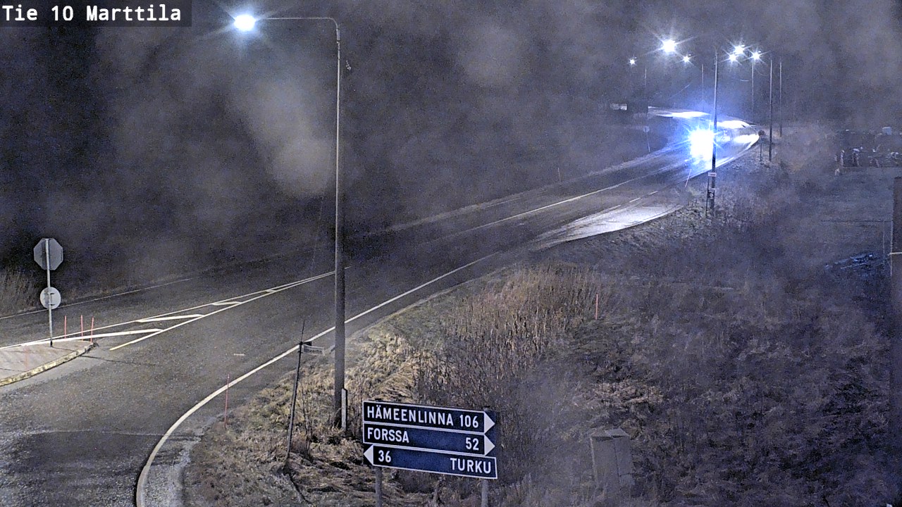 Weather Camera Image Väg 10 S:t Mårtens, Marttila, Varsinais-Suomi