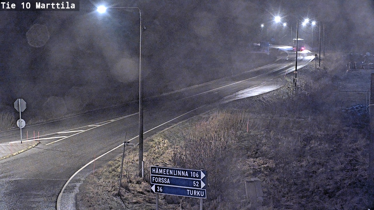 Weather Camera Image Väg 10 S:t Mårtens, Marttila, Varsinais-Suomi