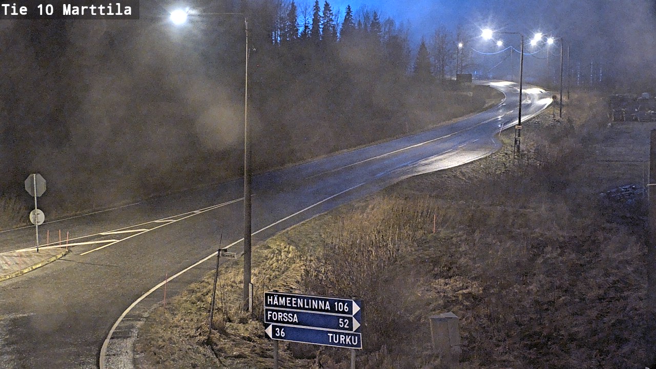 Weather Camera Image Väg 10 S:t Mårtens, Marttila, Varsinais-Suomi