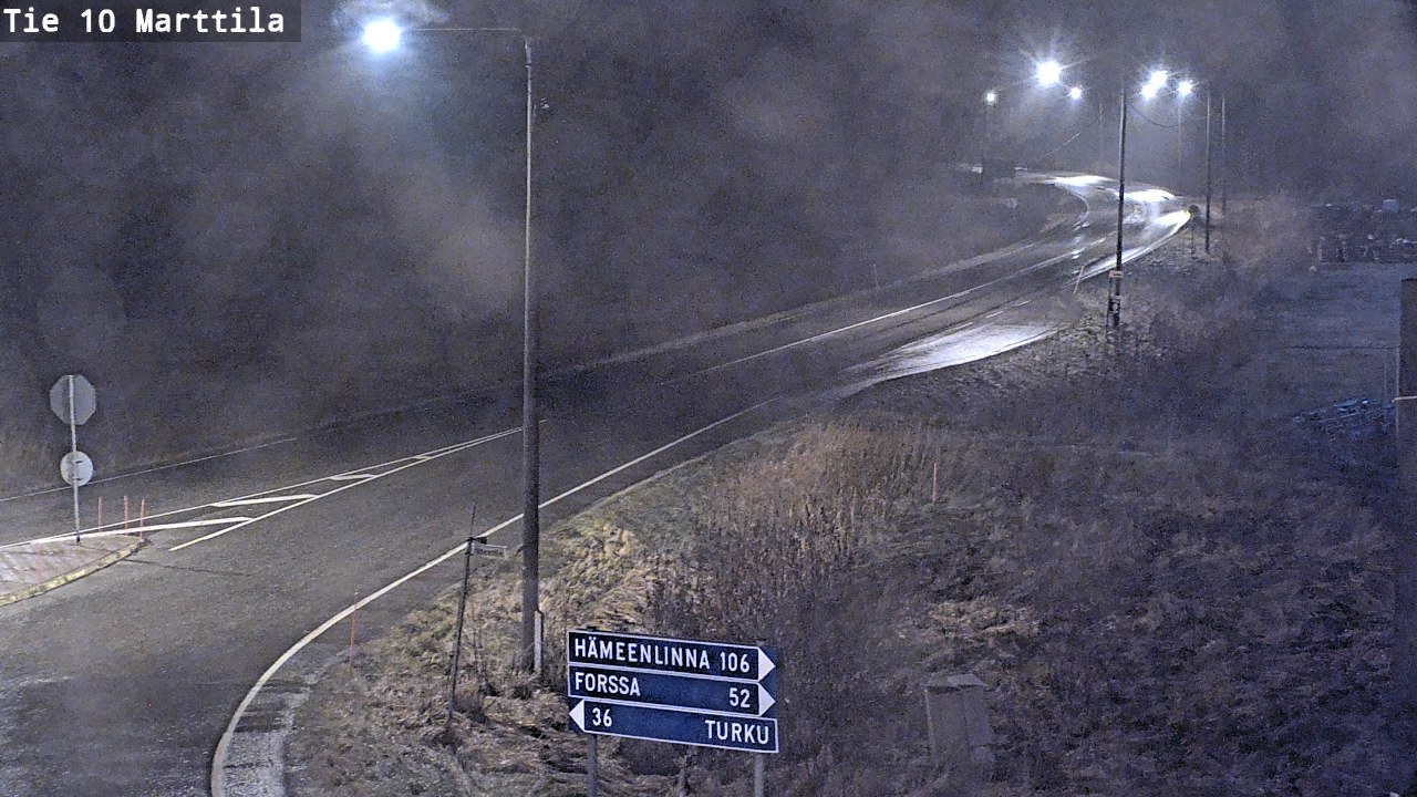 Weather Camera Image Väg 10 S:t Mårtens, Marttila, Varsinais-Suomi