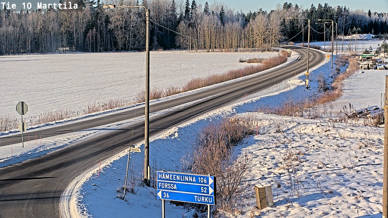 Weather Camera Image Road 10 Marttila, Marttila, Varsinais-Suomi