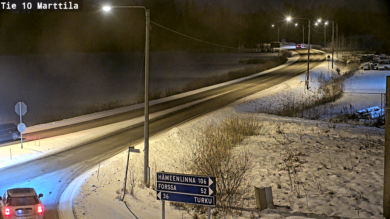 Weather Camera Image Väg 10 S:t Mårtens, Marttila, Varsinais-Suomi