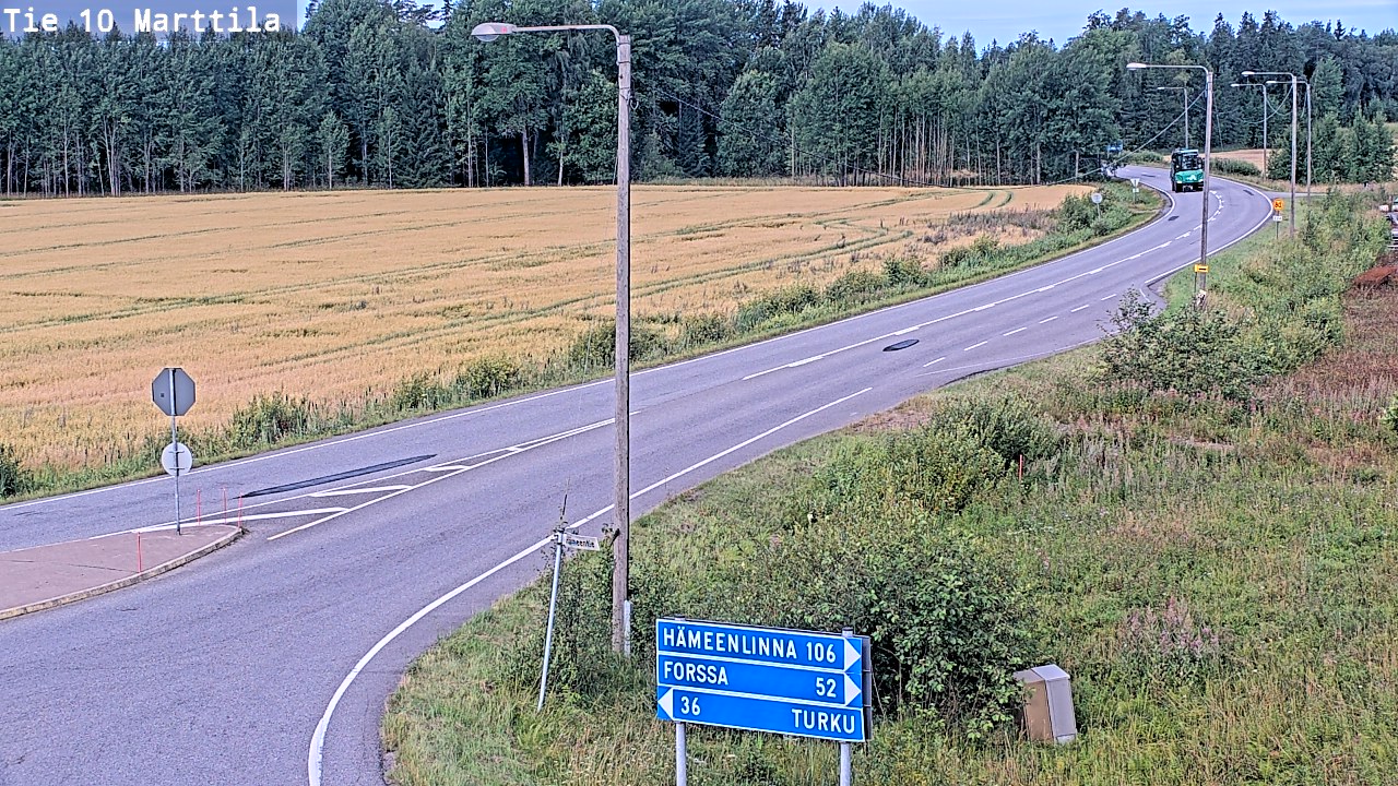 Weather Camera Image Väg 10 S:t Mårtens, Marttila, Varsinais-Suomi