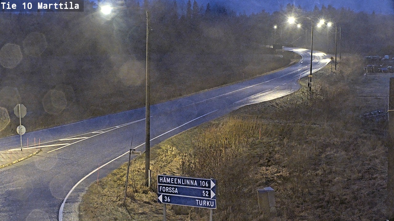 Weather Camera Image Väg 10 S:t Mårtens, Marttila, Varsinais-Suomi