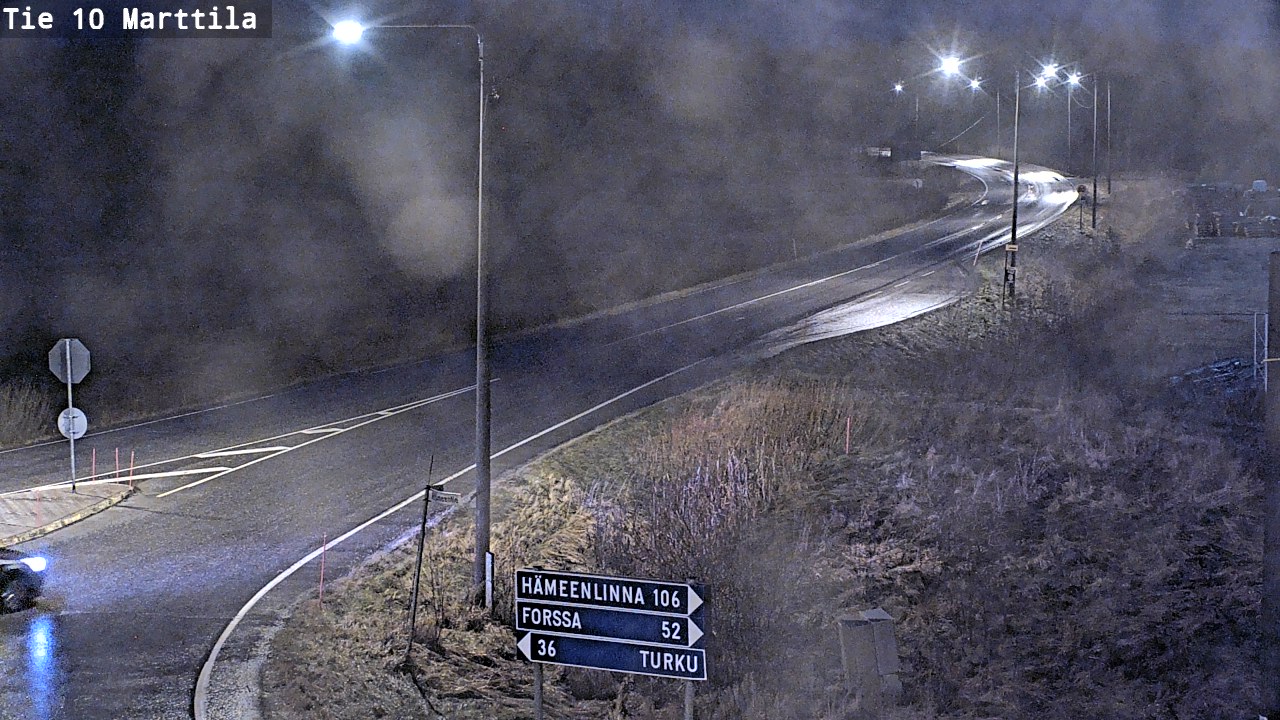 Weather Camera Image Väg 10 S:t Mårtens, Marttila, Varsinais-Suomi