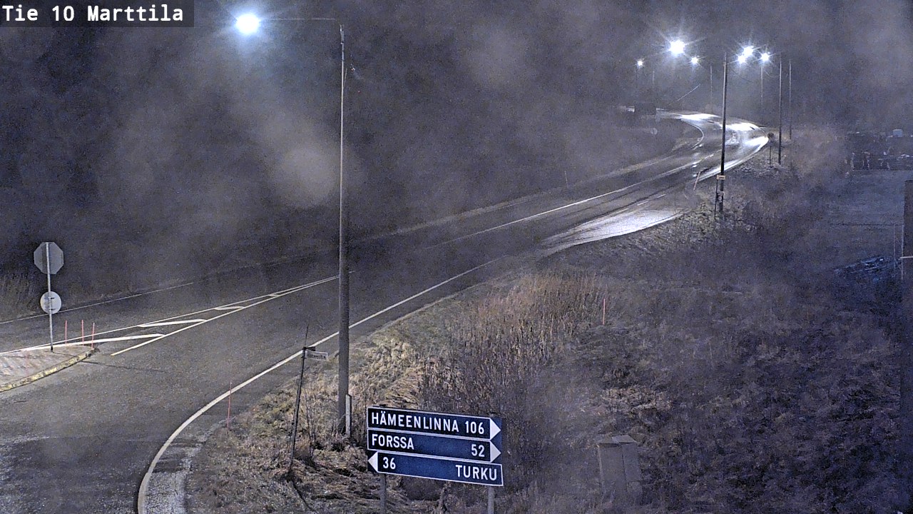 Weather Camera Image Väg 10 S:t Mårtens, Marttila, Varsinais-Suomi