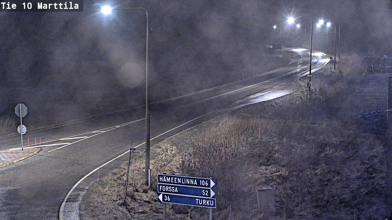 Weather Camera Image Väg 10 S:t Mårtens, Marttila, Varsinais-Suomi