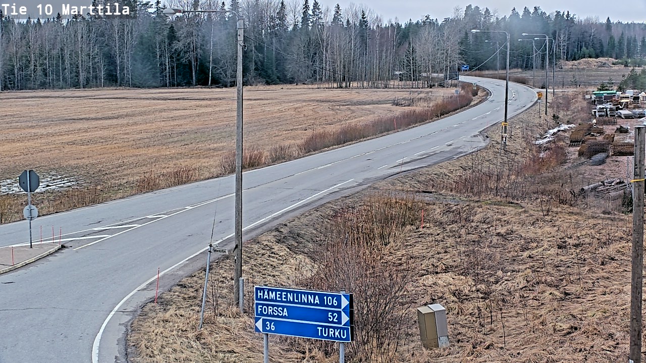 Weather Camera Image Road 10 Marttila, Marttila, Varsinais-Suomi