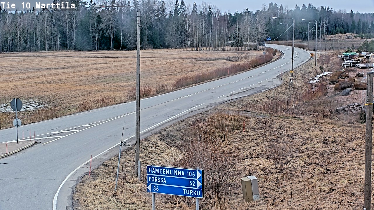 Weather Camera Image Road 10 Marttila, Marttila, Varsinais-Suomi