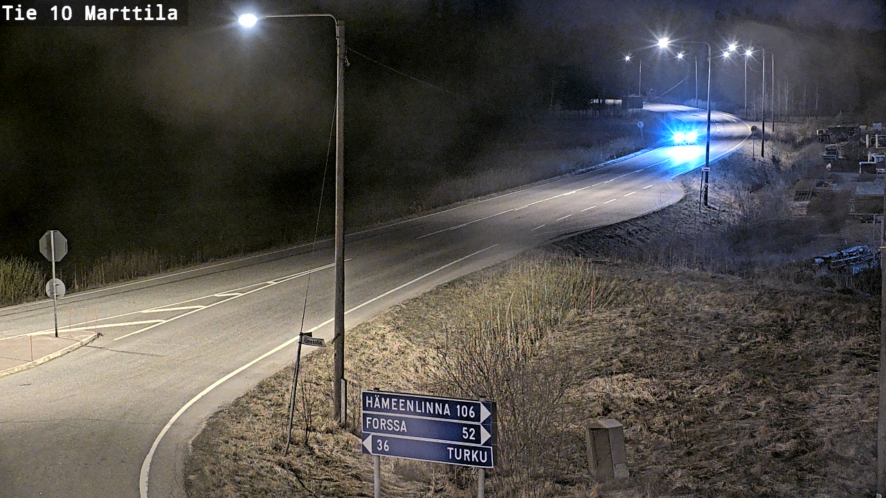Weather Camera Image Väg 10 S:t Mårtens, Marttila, Varsinais-Suomi