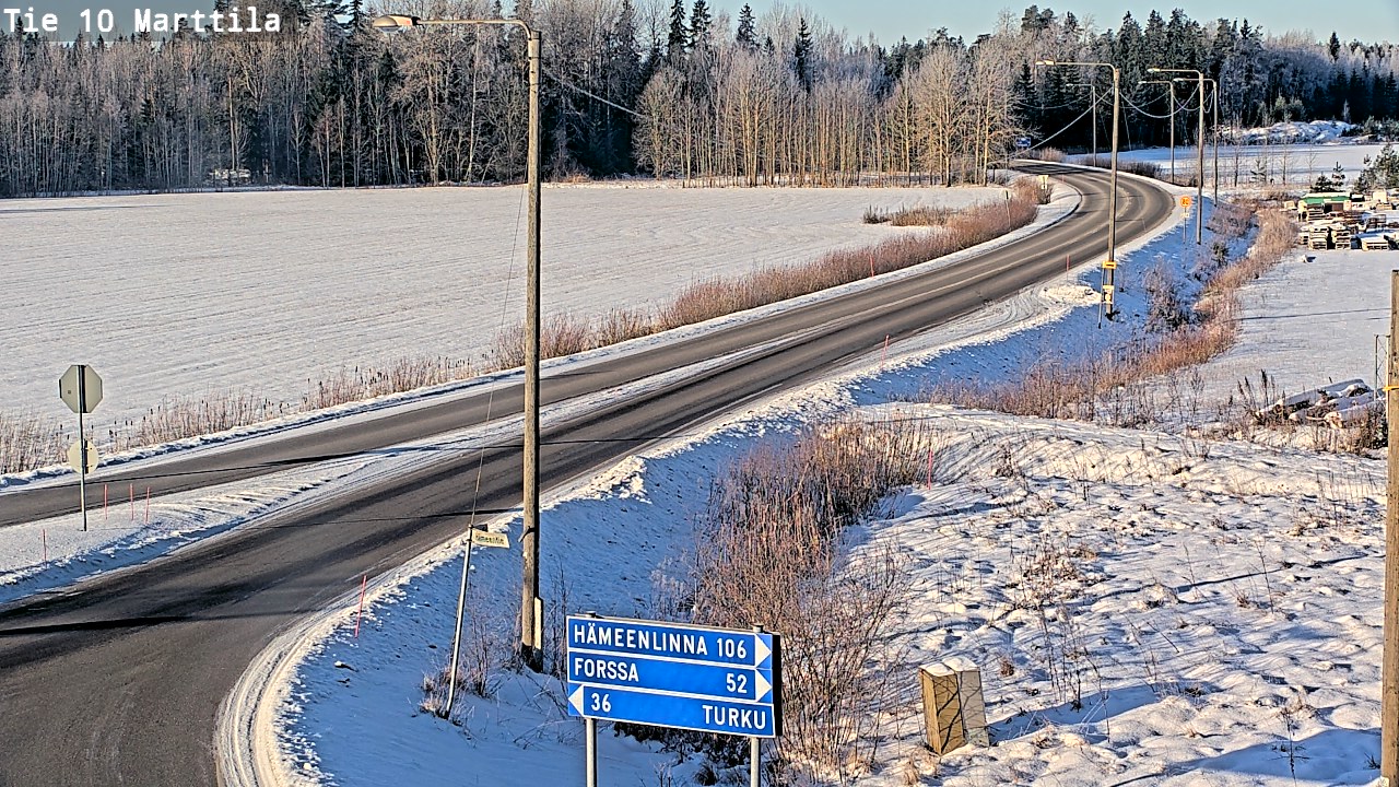 Weather Camera Image Road 10 Marttila, Marttila, Varsinais-Suomi