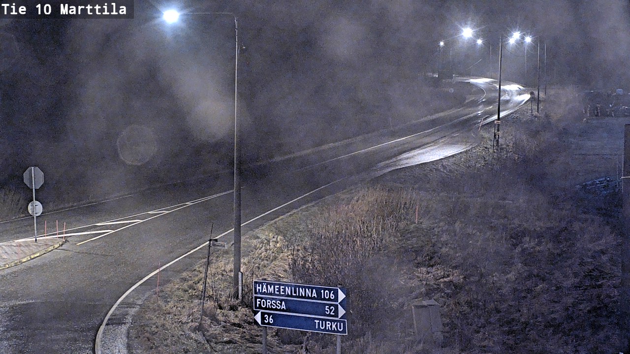 Weather Camera Image Väg 10 S:t Mårtens, Marttila, Varsinais-Suomi