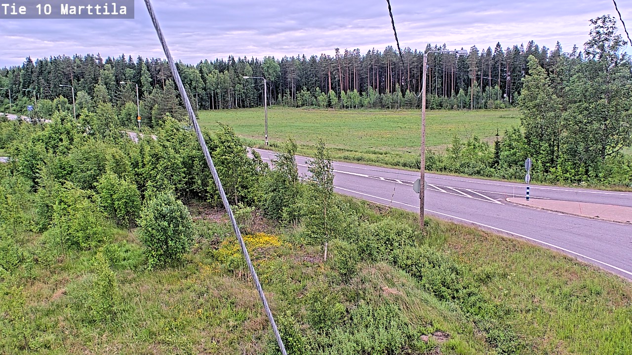 Weather Camera Image Väg 10 S:t Mårtens, Marttila, Varsinais-Suomi