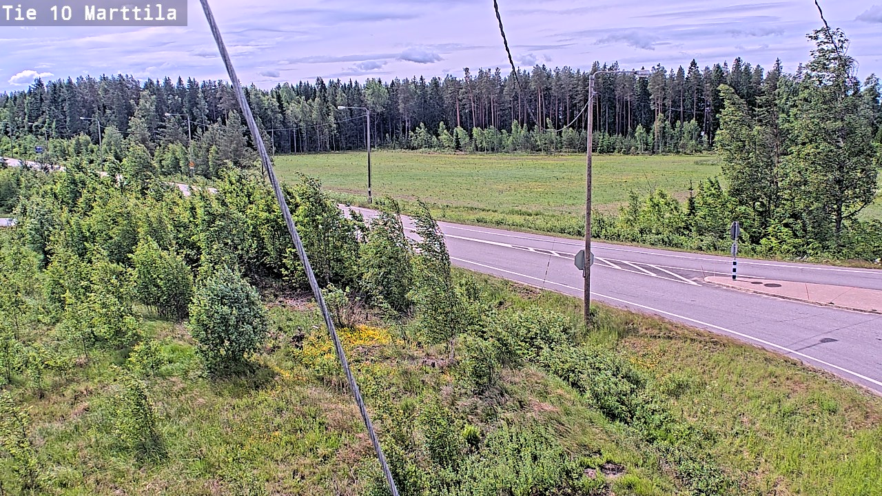 Weather Camera Image Väg 10 S:t Mårtens, Marttila, Varsinais-Suomi