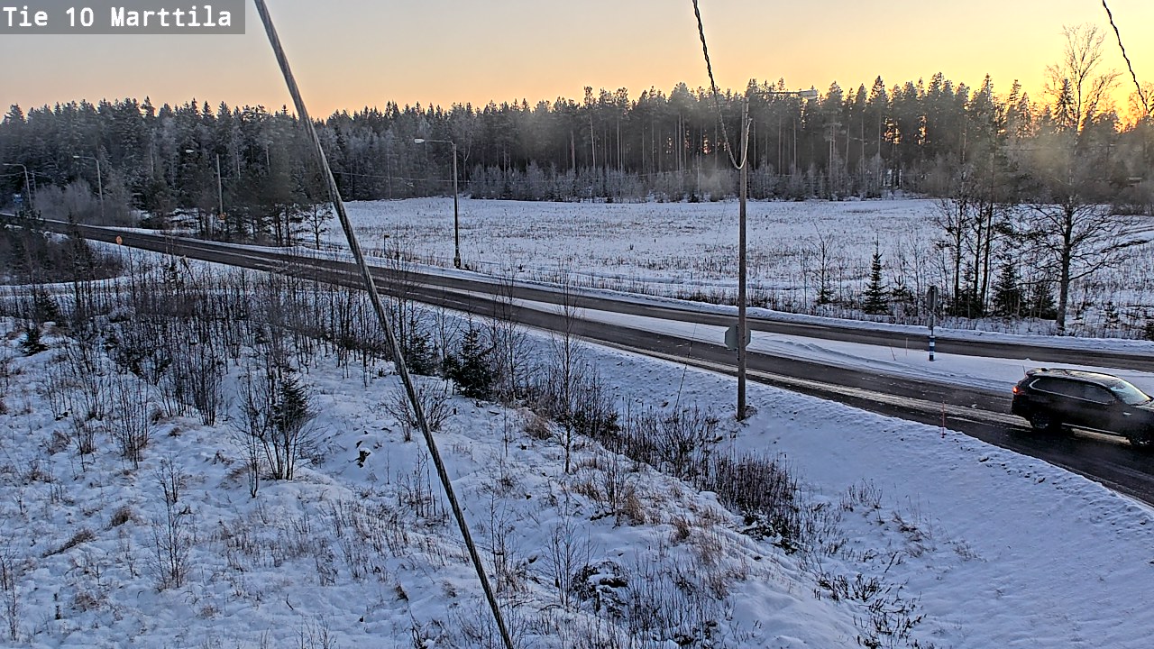 Weather Camera Image Väg 10 S:t Mårtens, Marttila, Varsinais-Suomi