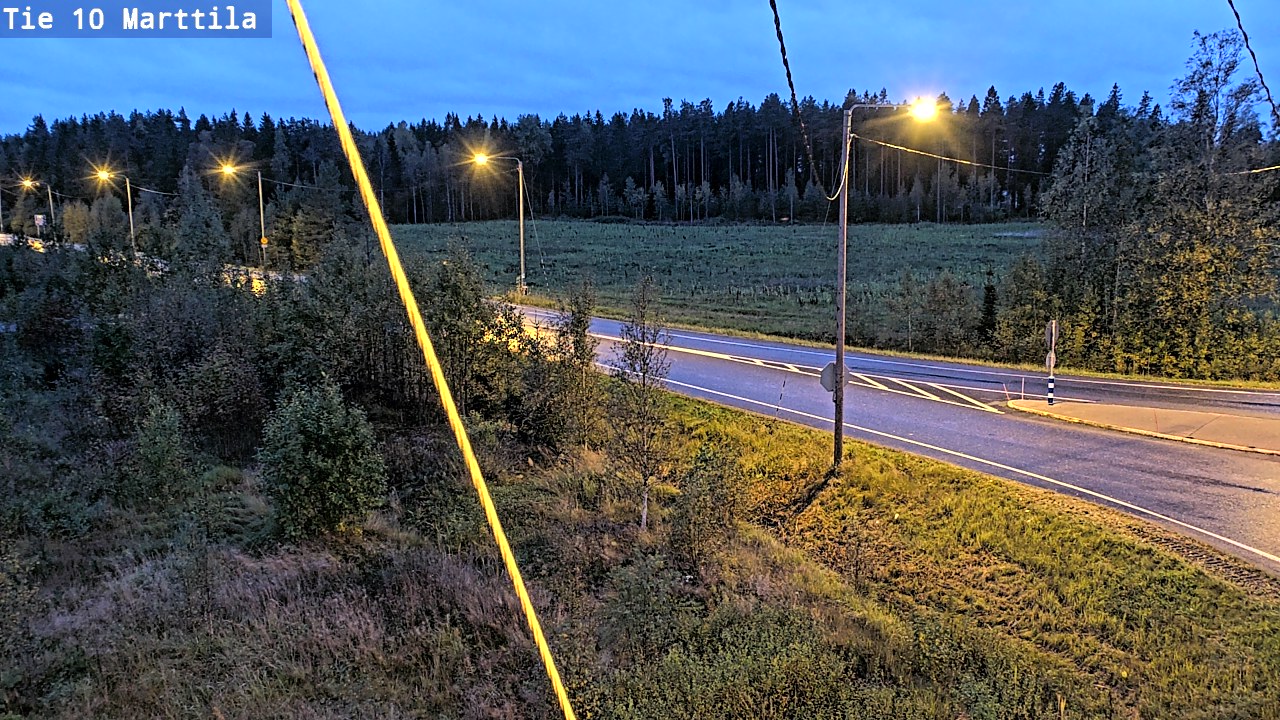 Weather Camera Image Väg 10 S:t Mårtens, Marttila, Varsinais-Suomi