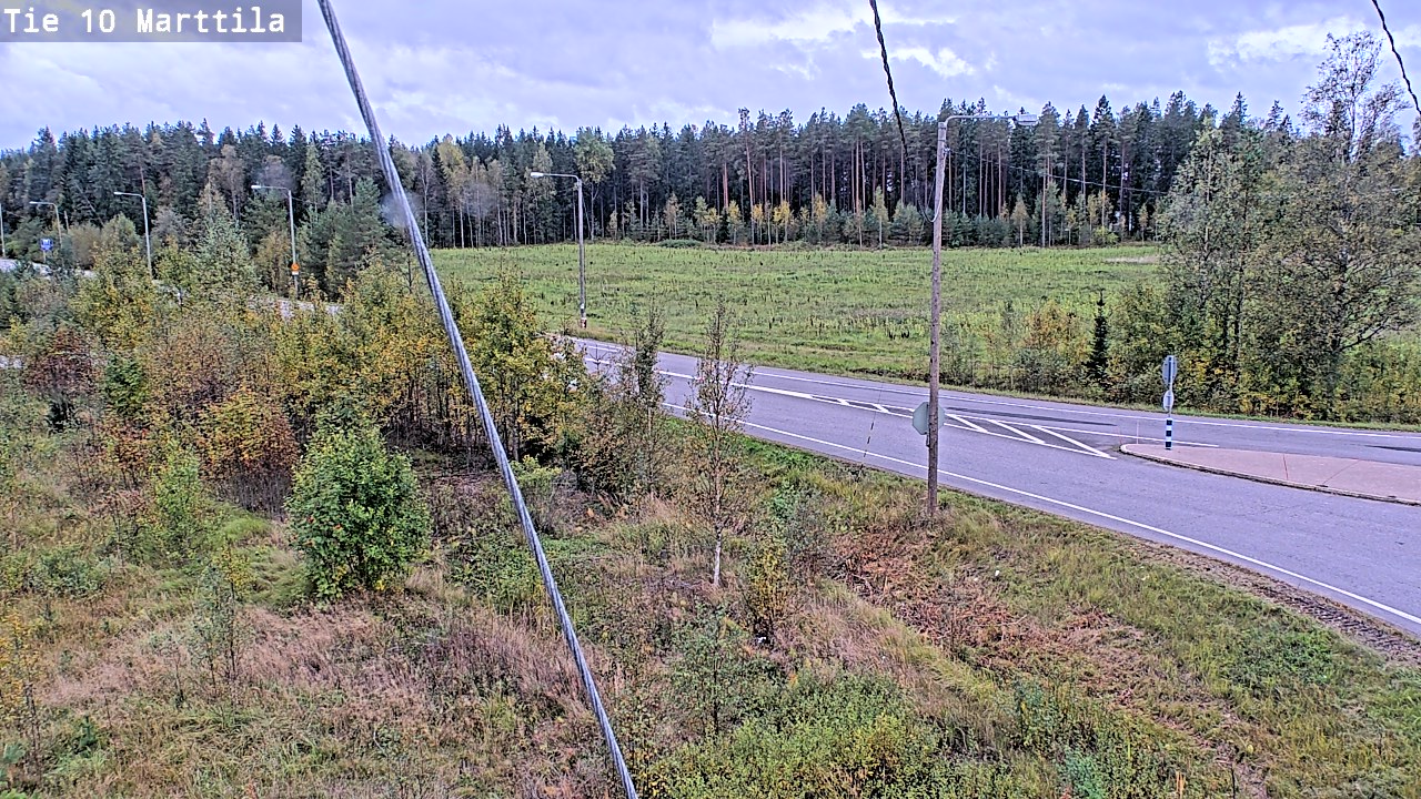 Weather Camera Image Väg 10 S:t Mårtens, Marttila, Varsinais-Suomi