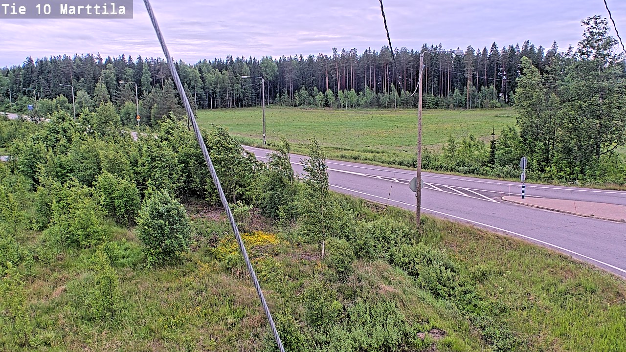 Weather Camera Image Väg 10 S:t Mårtens, Marttila, Varsinais-Suomi