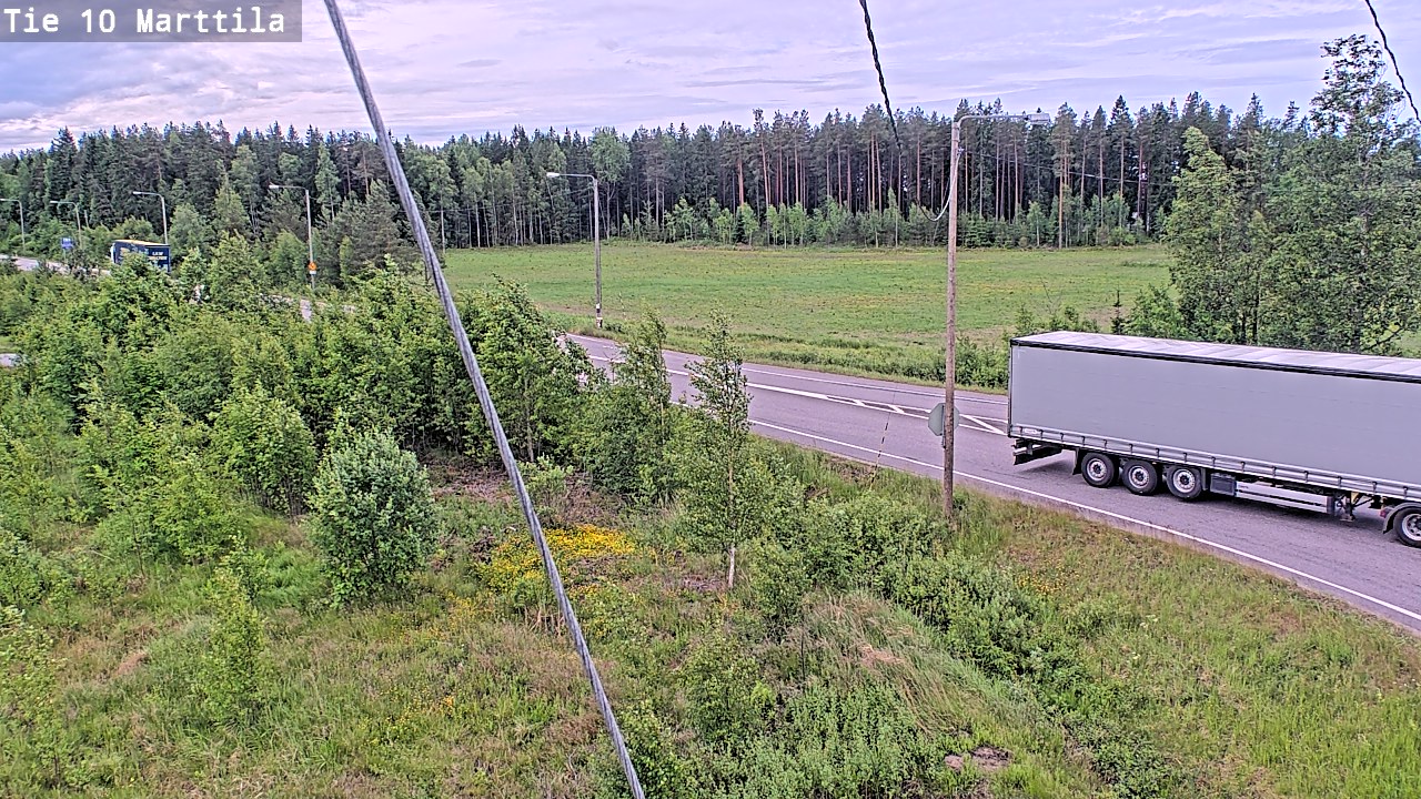 Weather Camera Image Väg 10 S:t Mårtens, Marttila, Varsinais-Suomi