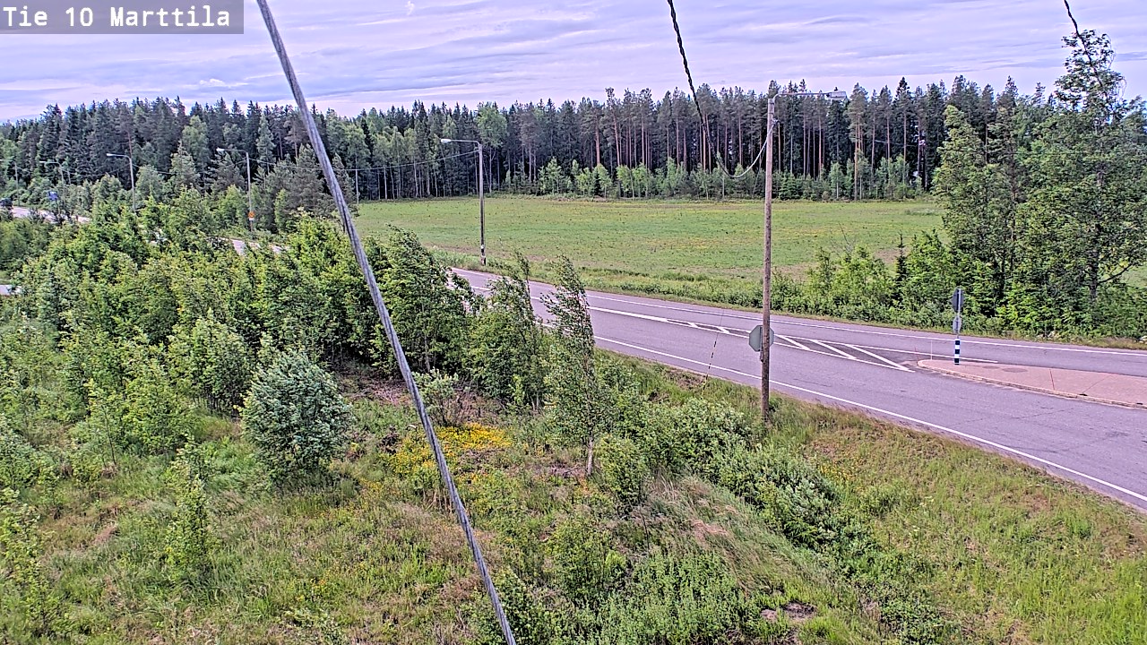 Weather Camera Image Väg 10 S:t Mårtens, Marttila, Varsinais-Suomi