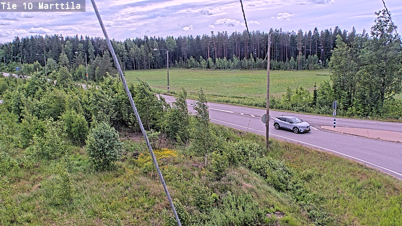 Weather Camera Image Väg 10 S:t Mårtens, Marttila, Varsinais-Suomi