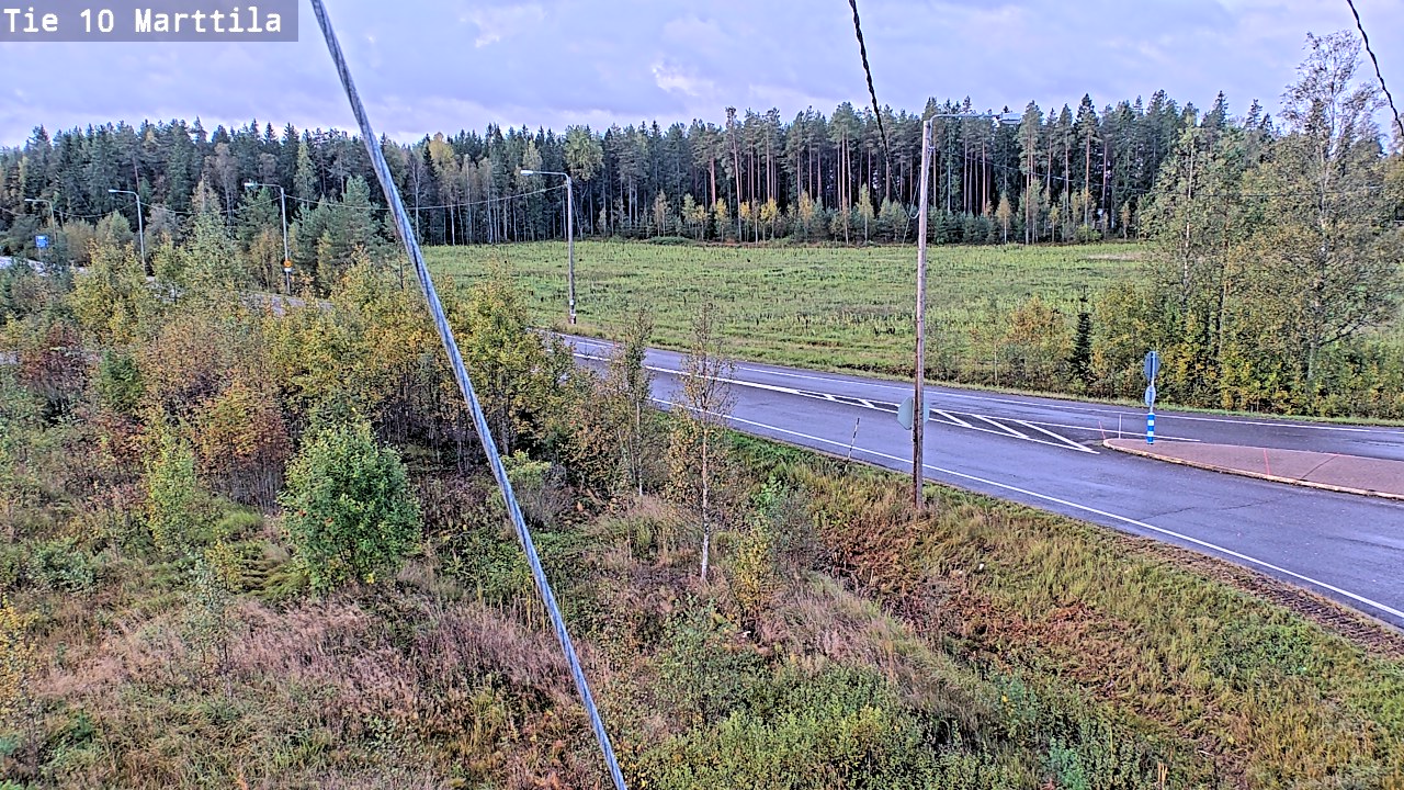 Weather Camera Image Väg 10 S:t Mårtens, Marttila, Varsinais-Suomi