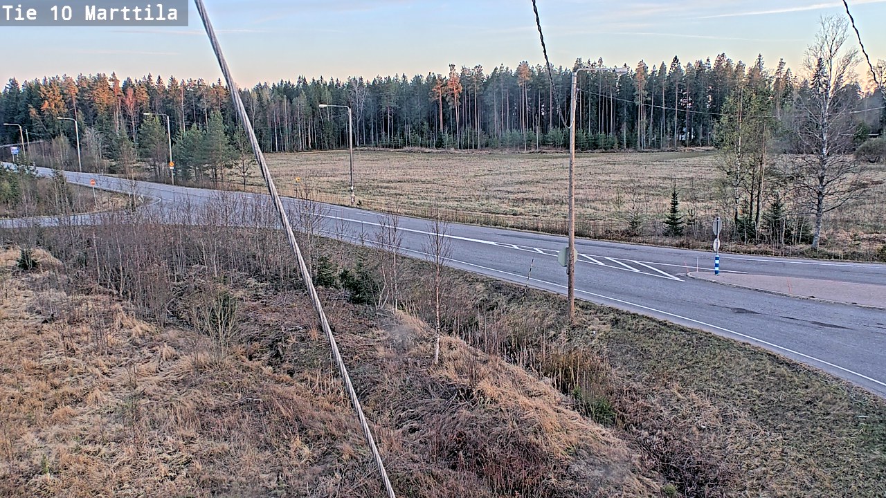 Weather Camera Image Väg 10 S:t Mårtens, Marttila, Varsinais-Suomi