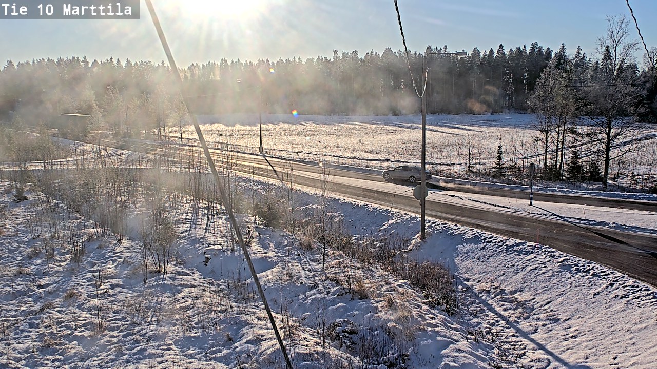 Weather Camera Image Väg 10 S:t Mårtens, Marttila, Varsinais-Suomi