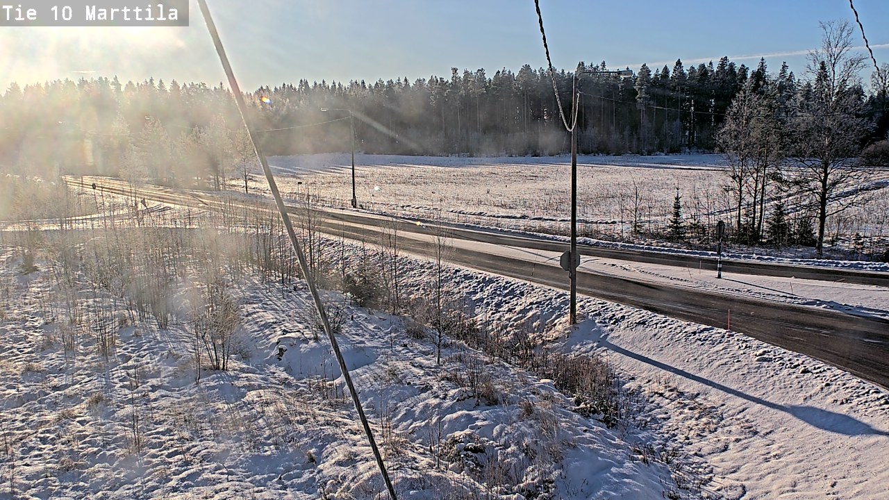 Weather Camera Image Väg 10 S:t Mårtens, Marttila, Varsinais-Suomi