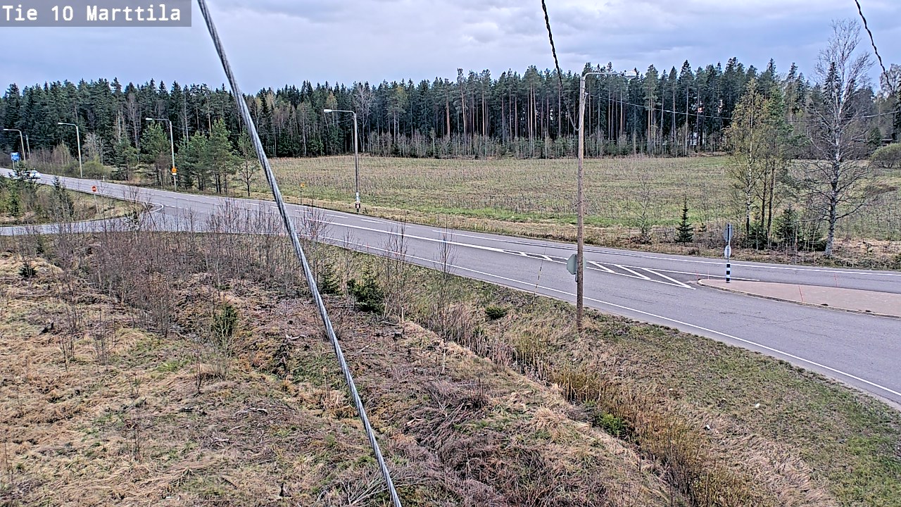 Weather Camera Image Väg 10 S:t Mårtens, Marttila, Varsinais-Suomi