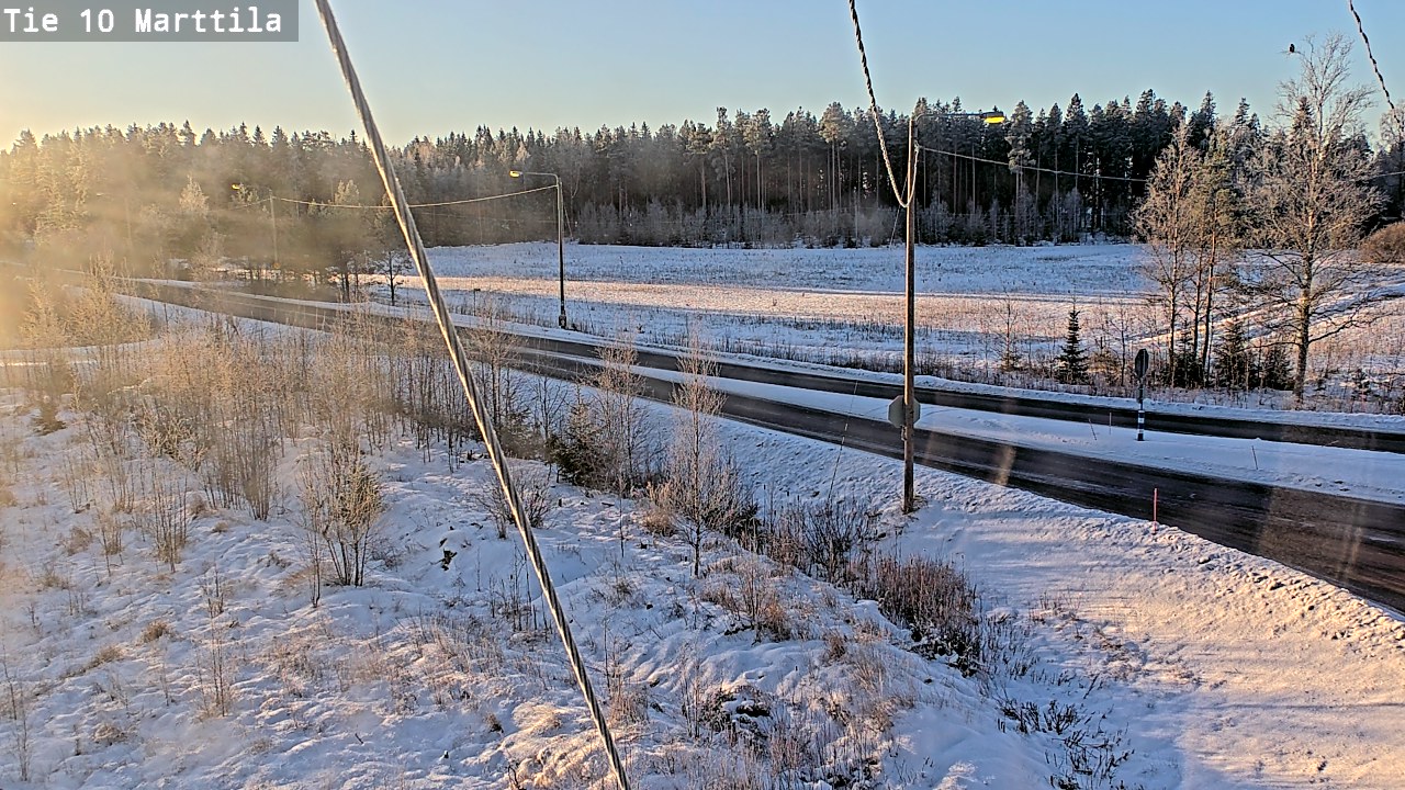 Weather Camera Image Väg 10 S:t Mårtens, Marttila, Varsinais-Suomi