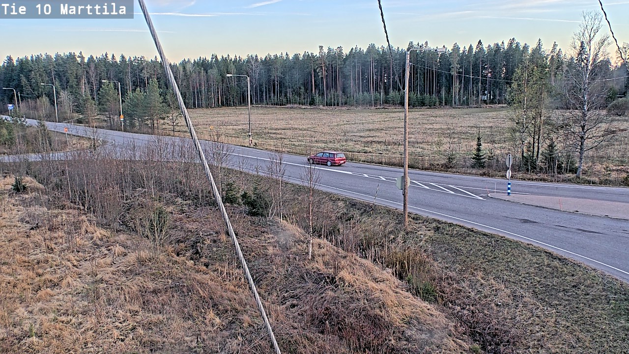 Weather Camera Image Väg 10 S:t Mårtens, Marttila, Varsinais-Suomi