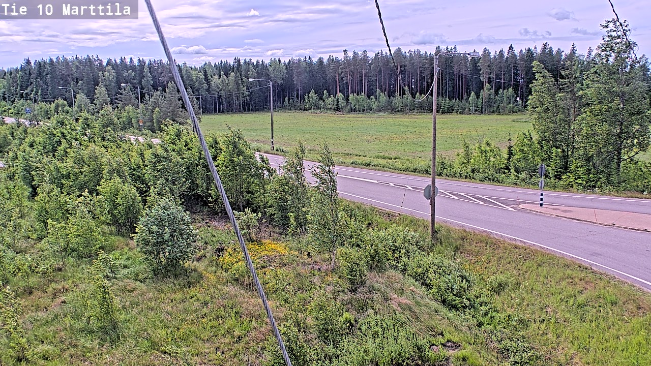 Weather Camera Image Väg 10 S:t Mårtens, Marttila, Varsinais-Suomi