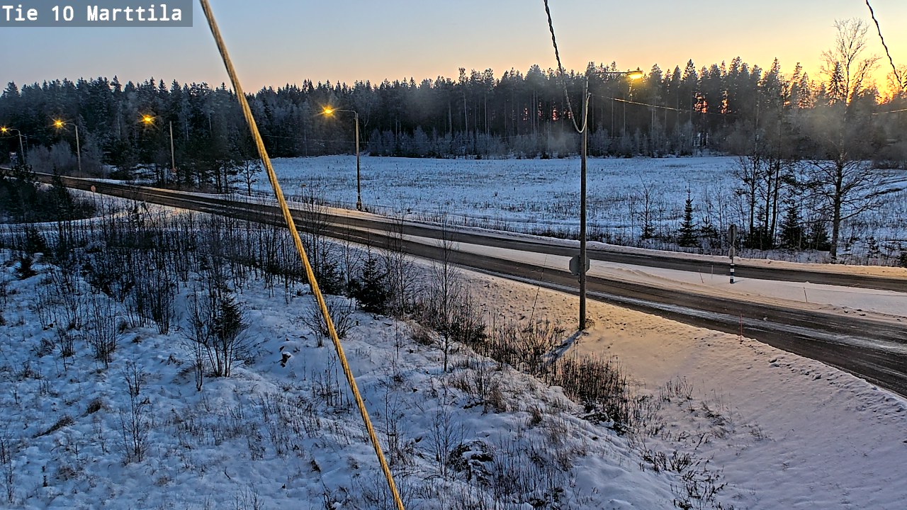 Weather Camera Image Väg 10 S:t Mårtens, Marttila, Varsinais-Suomi