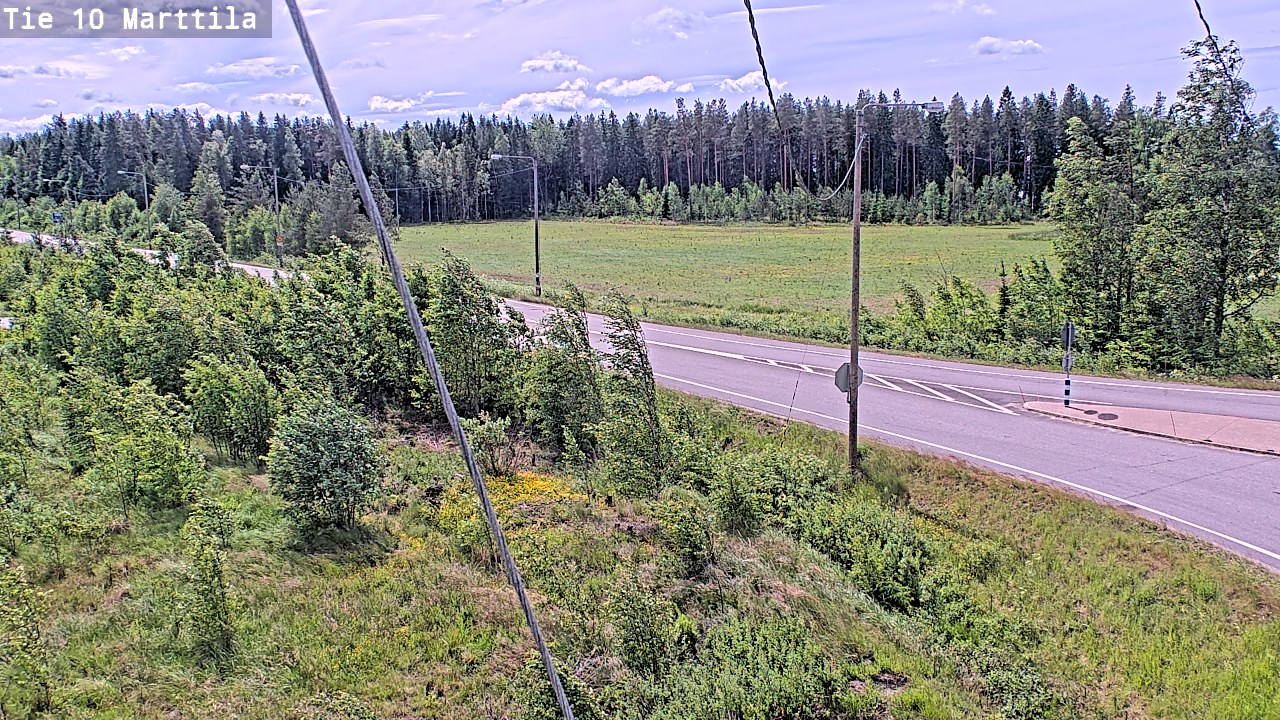 Weather Camera Image Väg 10 S:t Mårtens, Marttila, Varsinais-Suomi