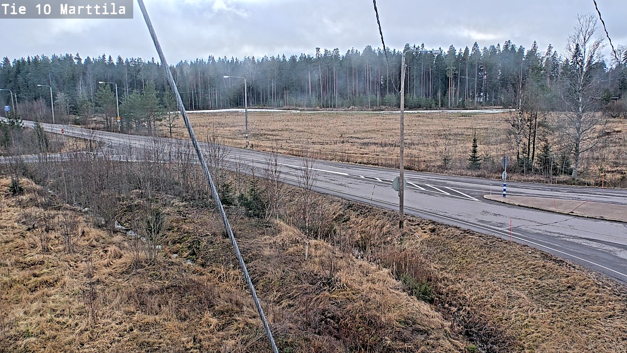 Weather Camera Image Väg 10 S:t Mårtens, Marttila, Varsinais-Suomi